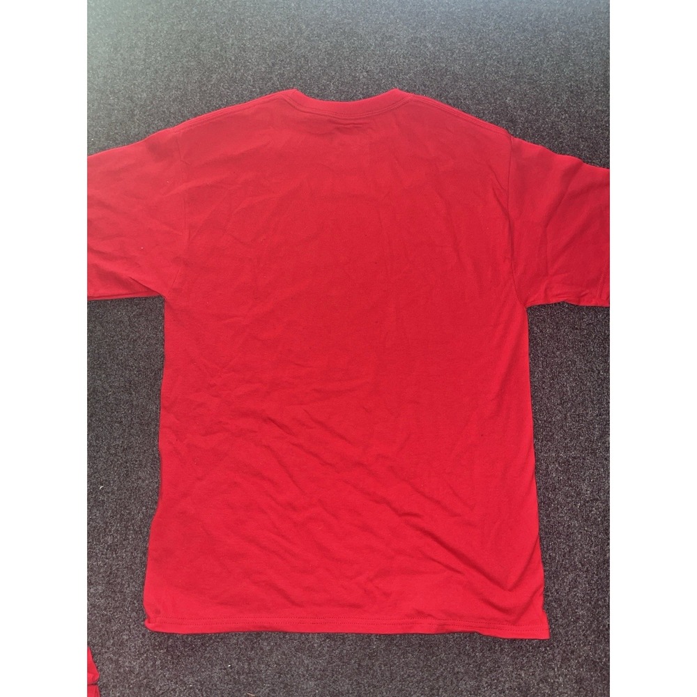 Bethlehem Georgia Post Office Red Christmas Card Stamp Hanes T Shirt Adult M - Picture 5 of 7